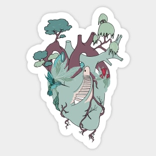 Anatomy heart art Sticker